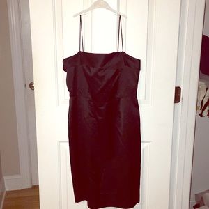 Lilly Pulitzer black satin party dress